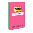 Post-it Lined Sticky Notes 660 101x152mm Poptimistic Pack of 3